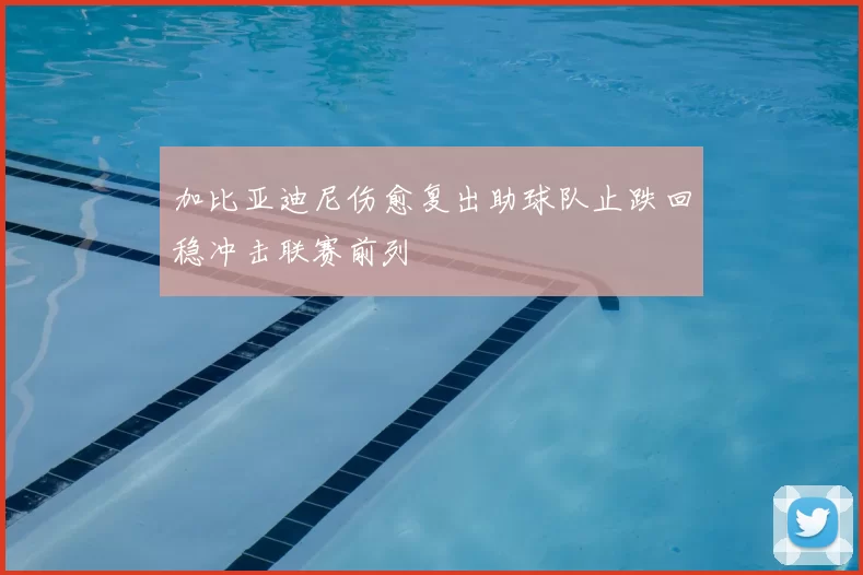 加比亚迪尼伤愈复出助球队止跌回稳冲击联赛前列