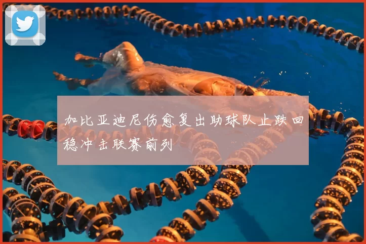 加比亚迪尼伤愈复出助球队止跌回稳冲击联赛前列